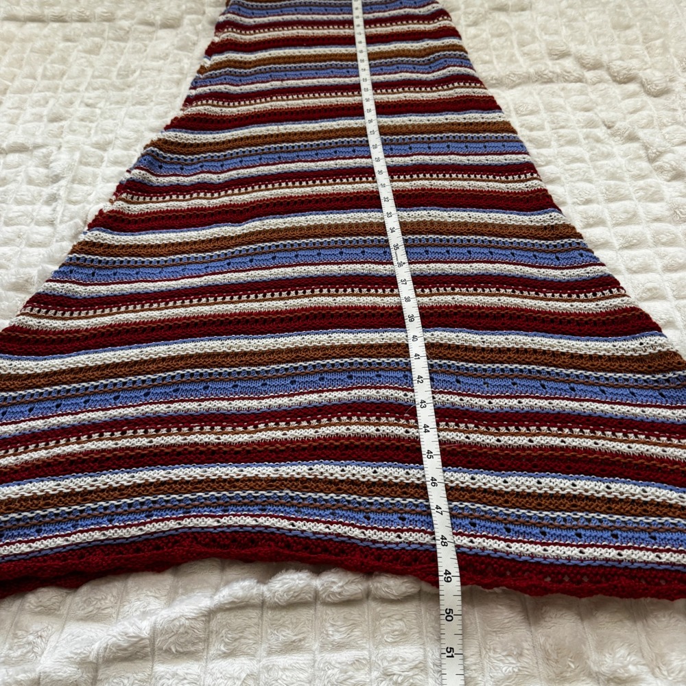 Lucca Small Crochet Knit Maxi Dress Bodycon Fitted Boho Bohemian Festival - Picture 5 of 7